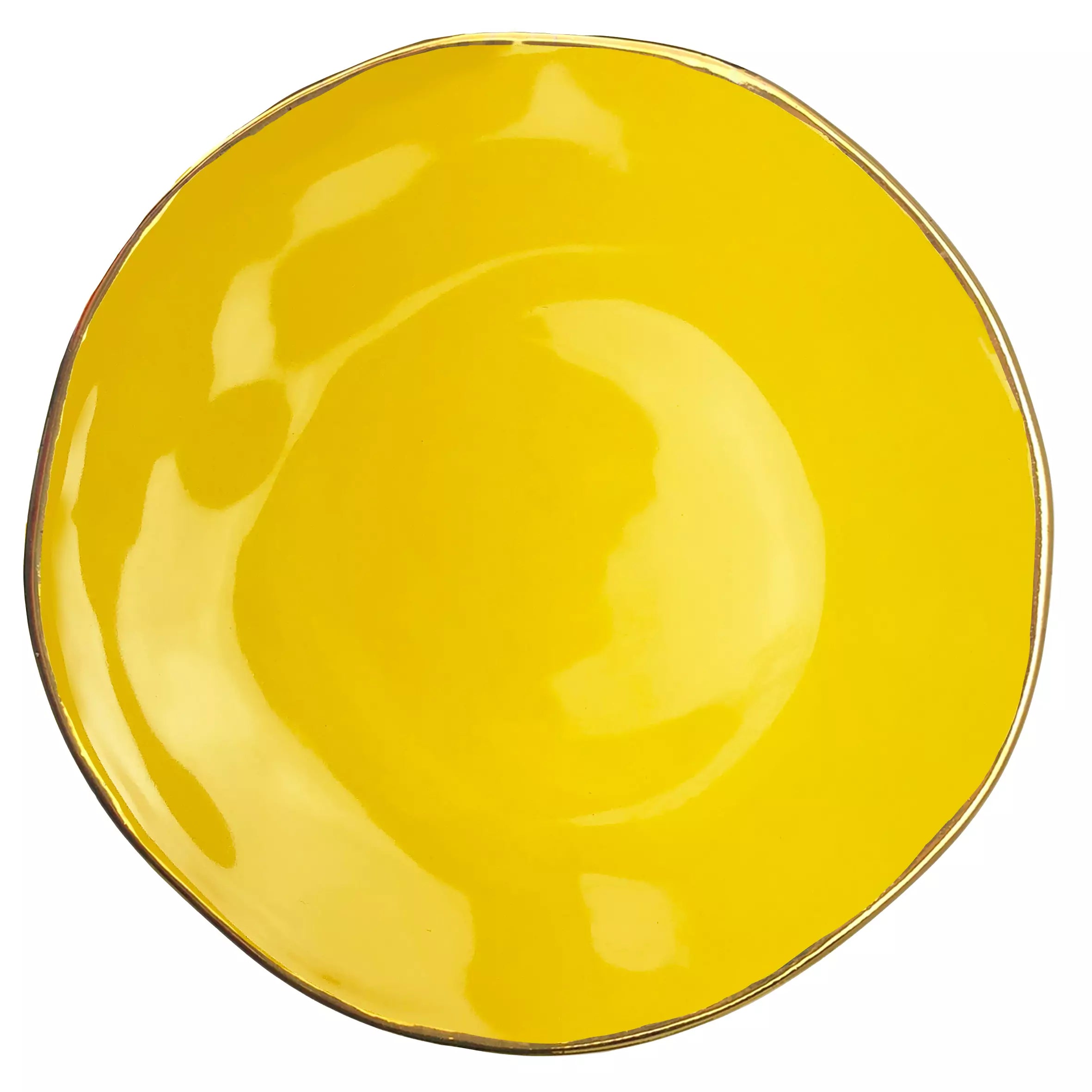 ARCUCCI MATERIA ORO - JUEGO DE 6 PLATOS PARA MESA - Amarillo